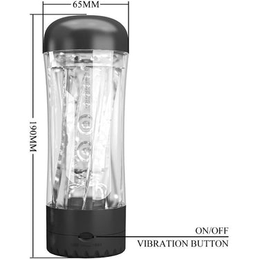Tazza Masturbatrice Vibrante Ultra-Realistica con Guaine Scanalate